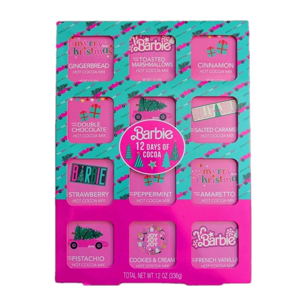Barbie Hot Chocolate Stocking Stuffer 12 Days of Cocoa Christmas Advent Calendar
